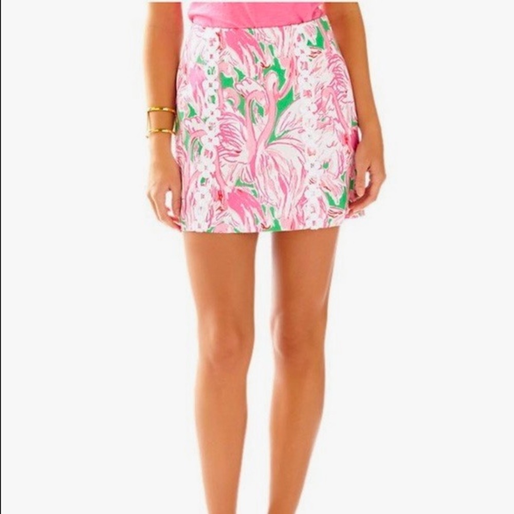 Lilly Pulitzer Flamingo Skort Size 8
